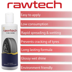 Rawtech Tyre Polish Super Black Shine (250 ml)