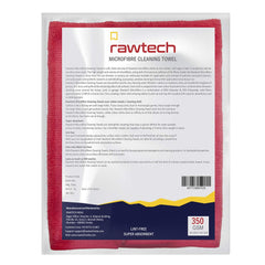Rawtech Microfibre Cleaning Cloth - 40 cm x 40 cm Pack of 6